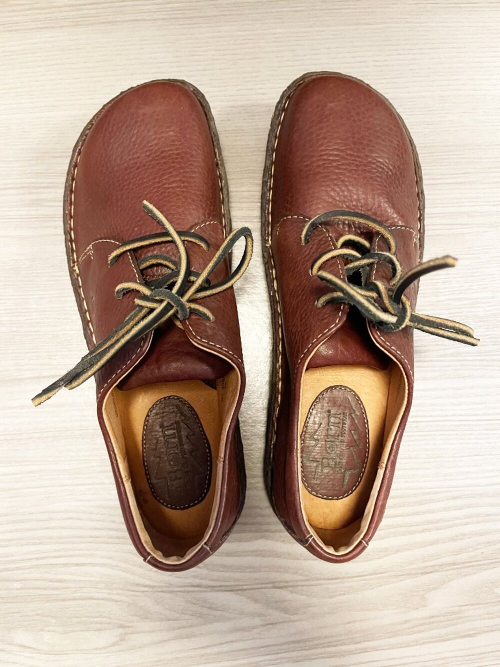 Born Crown Leather Oxford Shoes Women's 11 Brown Comfort Dark Academia EU 43 - Picture 9 of 13